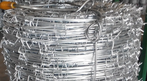 Single strand barbed wire