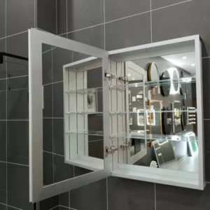 how to install led mirror bathroom